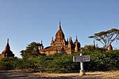 Bagan Myanmar. View from the terrace of Pyathada Temple. 